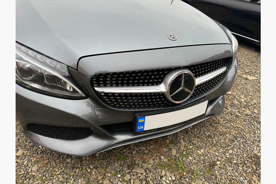 Mercedes C-klasse W205 2014–2021 Frontgrill Diamond Silver (til Avantgarde/AMG-Line/C43 AMG) 2014-2018, uden kamera Image