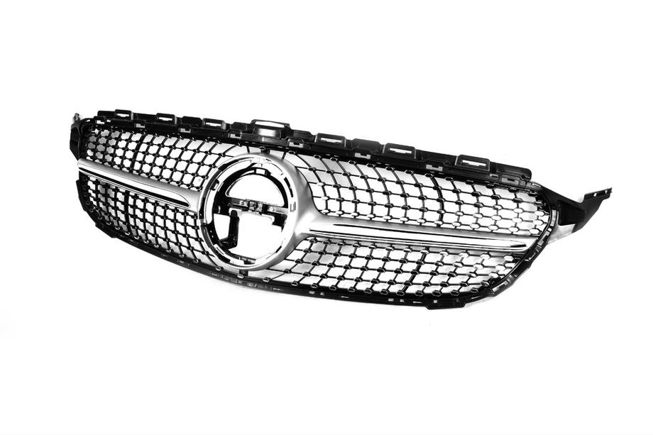 Mercedes C-klasse W205 2014–2021 Frontgrill Diamond Silver (til Avantgarde/AMG-Line/C43 AMG) Foto 13