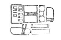 Volkswagen Polo 1994–2001 Instrumentbordlister (1999-2001) Carbon foto 1