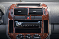 Volkswagen Polo 2001–2009 Instrumentbordbeklædning (2001-2005) Trælook foto 1