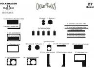 Volkswagen T4 Transporter 1990–2003 Instrumentbordbeklædning (1991-1995) Pianolak sort foto 6