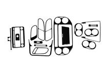 Volkswagen Tiguan 2007–2016 Instrumentbordbeklædning (2011-2015) Carbon foto 3