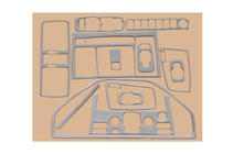 Volvo XC90 2002–2014 Instrumentbordbeklædning Aluminium foto 2