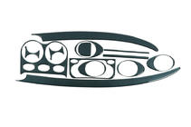 Daewoo Matiz 1998–2008 Instrumentbordbeklædning (1998-2005) Aluminium foto 1