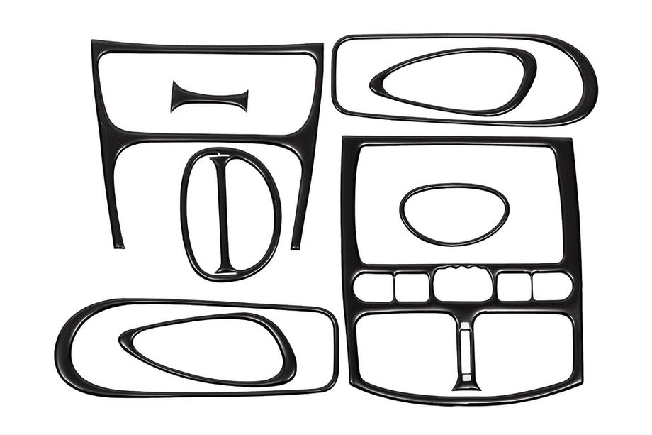 Hyundai Santa Fe 1 2000–2006 Instrumentbordbeklædning Trælook Image