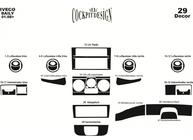 Iveco Daily 2006–2014 Instrumentbordbeklædning Aluminium foto 3