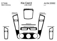 Kia Ceed 2007–2012 Instrumentbrætpanel-indsatser (Meric) Aluminium foto 5