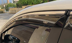 Nissan Qashqai 2014–2021 Vindafvisere med kromliste (Niken, 4 stk.) foto 2