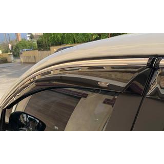 Vindafvisere med kromliste (Niken, 4 stk.) Nissan Qashqai 2014–2021 foto 2