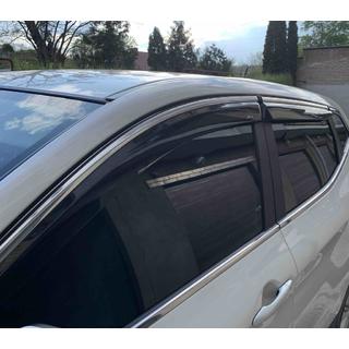 Vindafvisere med kromliste (Niken, 4 stk.) Nissan Qashqai 2014–2021 foto 1