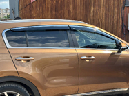 Kia Sportage 2015–2021 Vindafvisere til sideruder med kromliste (4 stk., Niken) foto 11