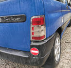 Citroen Berlingo 1996–2008 Krom baglygteafdækning (2 stk., rustfrit stål) Carmos - Tyrkisk stål foto 4
