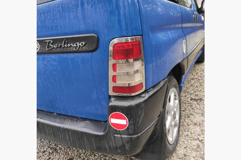 Citroen Berlingo 1996–2008 Krom baglygteafdækning (2 stk., rustfrit stål) Foto 4