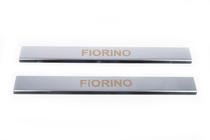 Fiat Fiorino/Qubo 2008–2024 Krom dørtrinslister Carmos V1 (2 stk., rustfrit stål) foto 2