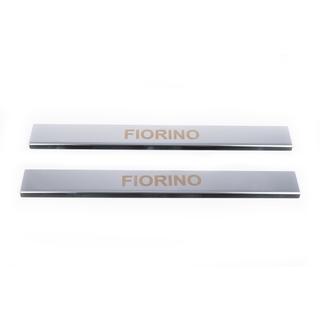 Krom dørtrinslister Carmos V1 (2 stk., rustfrit stål) Fiat Fiorino/Qubo 2008–2024 foto 2