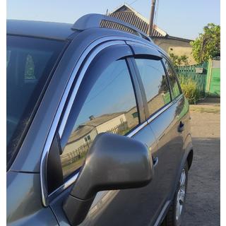 Vindafvisere med kromliste (4 stk., Niken) Chevrolet Captiva 2006–2019 foto 4