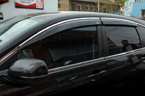 Honda CRV 2012–2016 Vindafvisere med kromliste (4 stk., Niken) foto 1