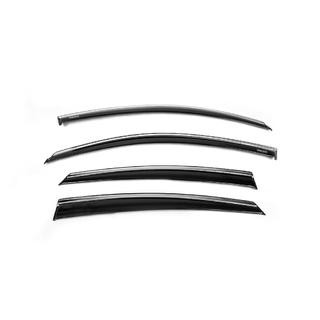 Vindafvisere med kromliste (4 stk., Niken) Honda Civic Sedan X 2016–2021 foto 2
