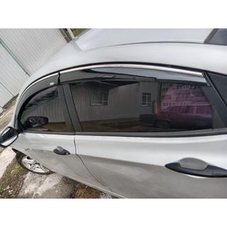 Vindafvisere med kromliste SD (4 stk., Niken) Hyundai Accent 2011–2017 foto 3