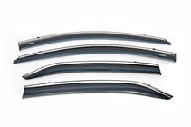 Toyota Corolla 2013–2019 Vindafvisere med kromliste (4 stk., Niken) foto 3