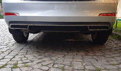 Skoda Octavia III A7 2013–2019 Bageste diffuser-ramme (2013-2017, rustfrit stål) foto 6