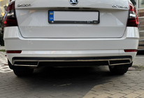 Skoda Octavia III A7 2013–2019 Bageste diffuser-ramme (2013-2017, rustfrit stål) foto 8