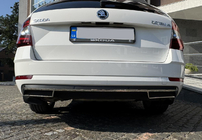 Skoda Octavia III A7 2013–2019 Bageste diffuser-ramme (2013-2017, rustfrit stål) foto 7