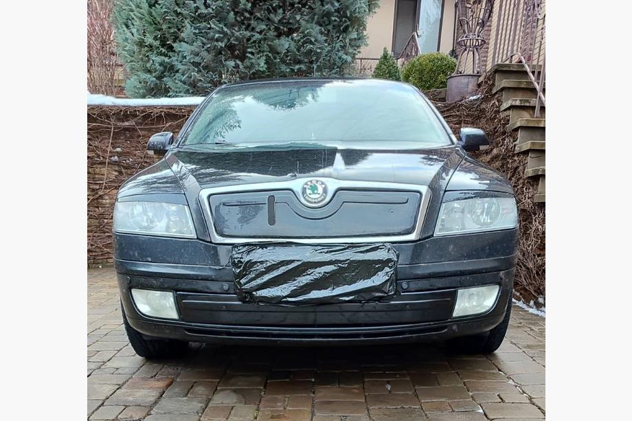 Skoda Octavia II A5 2006–2010 Vinterafdækning til kølergrill (nedre) Blank Foto 1