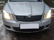 Skoda Octavia II A5 2010–2013 Vinterdæksel til kølergrill (øverste) foto 1