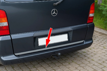 Mercedes Vito W638 1996–2003 Bagklapskantliste (rustfrit stål) foto 1