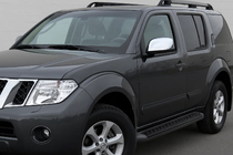 Nissan Pathfinder R51 2005–2014 Krom spejlkåber (2 stk., plast) foto 1