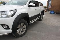 Toyota Hilux 2015– Skærmforøgere (2015-2020, ABS, med bolte) foto 11