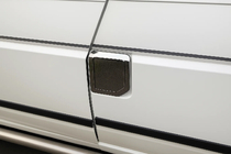 Volkswagen T4 Caravelle/Multivan 1990–2003 Tankklap cover (OmsaLine, rustfrit stål) foto 1