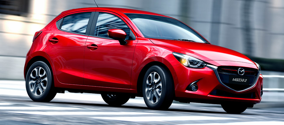 Anmeldelse af den kompakte hatchback Mazda 2
