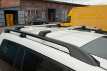 Renault Megane II 2004–2009 Tværstænger til tagrælinger uden lås (2 stk.) Grå foto 1