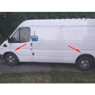 Hjulbuekanter (4 stk., sorte)