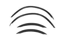 Mercedes C-class W203 2000–2007 Skærmkantslister SD (4 stk., sort metal) foto 1