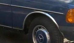 Mercedes W123 1975–1986 Skærmkantlister (4 stk., rustfrit stål) foto 4