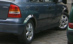 Opel Astra G Classic 1998–2012 Skærmkantlister (4 stk., rustfrit stål) foto 2