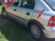 Opel Astra G Classic 1998–2012 Skærmkantslister til hjulkasser (Sedan/Hatchback) (4 stk., sorte) foto 1