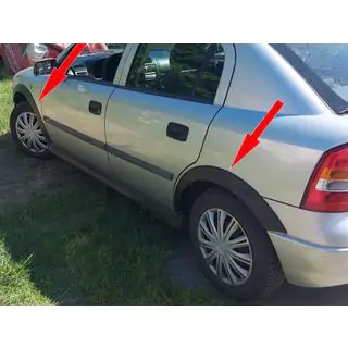 Skærmkantslister til hjulkasser (Sedan/Hatchback) (4 stk., sorte)