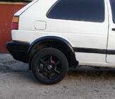 Volkswagen Golf 2 1983–1992 Hjulbuekanter (4 stk., sorte) foto 3
