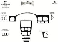 Kia Rio 2000–2005 Instrumentbordbeklaedning (2000-2002) Aluminium foto 3