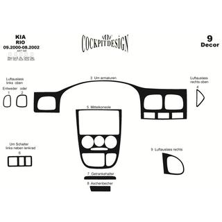 Instrumentbordbeklaedning (2000-2002) Kia Rio 2000–2005 foto 3