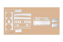 Land Rover Freelander I 1997–2006 Instrumentpanelbeklædning (2004-2005, 12 dele) Aluminium foto 2