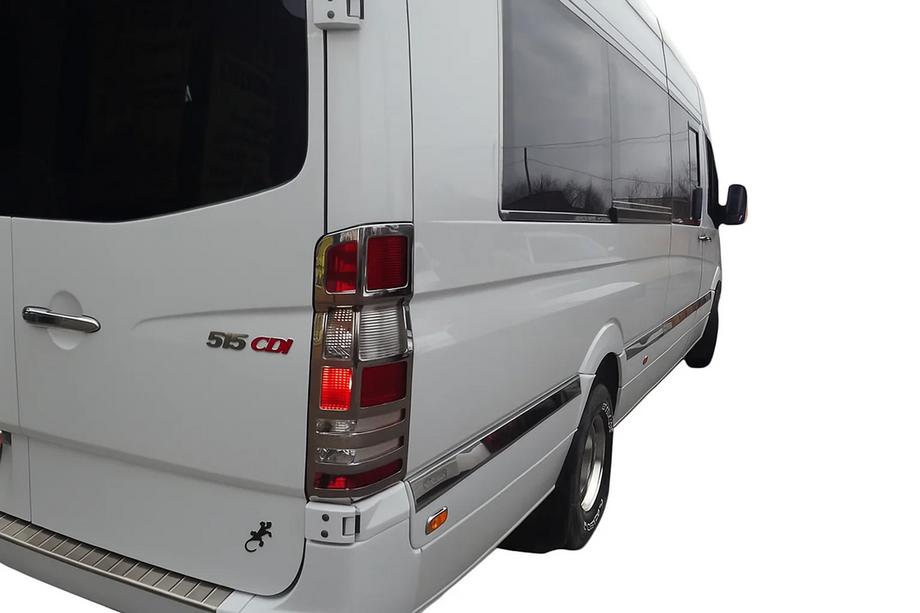Mercedes Sprinter W906 2006–2018 Rustfri baglygteafdækninger (2 stk.) Image