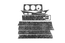 Mercedes W201 (190) 1982–1993 Instrumentbordslister (11 dele) Trælook foto 2