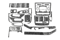 Mercedes Viano 2004–2014 Instrumentbordbeklædning Meric (forreste del + interiørindlæg) 2006-2014, aluminium foto 5