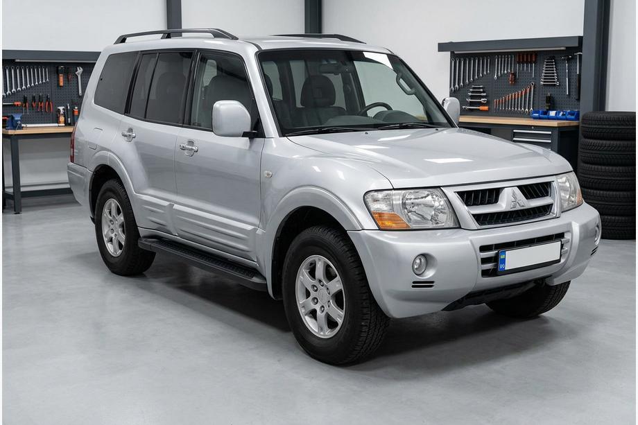 Mitsubishi Pajero Wagon III 1999–2006 Sidetrin Allmond Black (2 stk., aluminium) Image