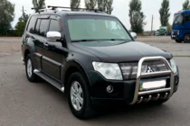 Mitsubishi Pajero Wagon III 1999–2006 Bullbar QT007 (rustfrit stål) foto 3